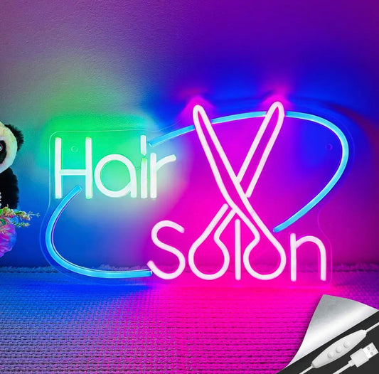 Hair Salon neon sign