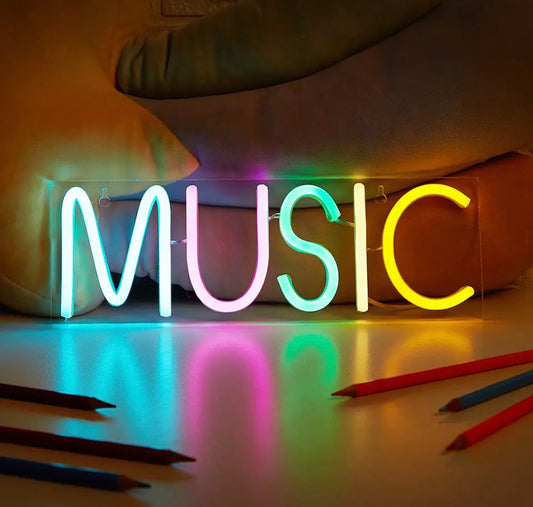 Music neon sign